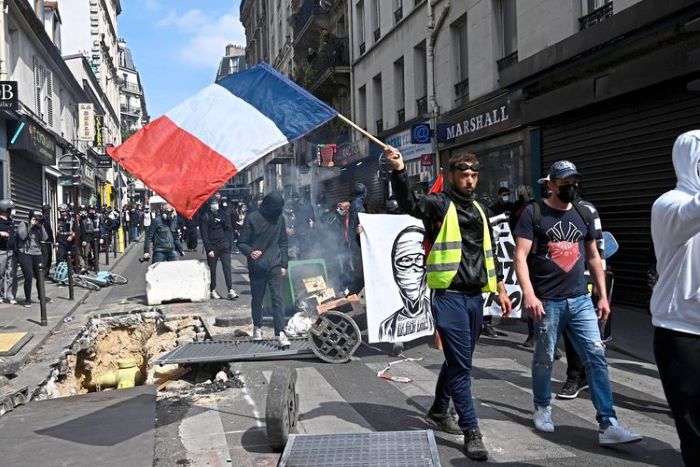 Weltweiter 1 Mai Kundgebung Frankreich erwartet größten